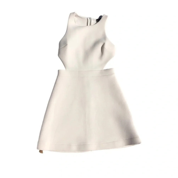 Topshop White Cutout Flowy Dress size 8 - Picture 3 of 8